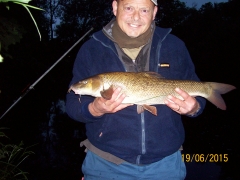 Carl Chadwick with a Wharfe Barbel.