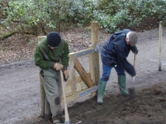 Work Party at Coppice Pond, Feb 2017. Bingley angling club